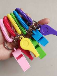 Colorful Rainbow High-Decibel Outdoor Whistle, Ultra-Loud Outdoor Rescue Survival Whistle, Adventure Hiking Referee Whistle - Upgraded Version - View 2