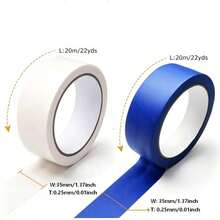 2pcs Handheld Masking Tape Cutter, Fits 35mm Wide Tape, Easily Cut Smooth Straight Lines, Painter's Tape Dispenser, Manual Tape Cutting And Spray Painting Masking Tool, Suitable For Painting, Wall Decoration And DIY Projects - Multi-color - View 11