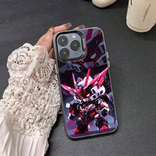 [24h Shipping From DE] Sci-Fi Mecha Style  Phone Case With Mechanical Spiked Details In Red White And Black, Combat Stance,  Anime Aesthetic, Shockproof Protective Cover For Phone 18 ProMax Pro 17 16 Plus E 15 14 13 12 11 XS Max XR X Air  S26 Ultra Plus S25 S24 S23 FE S22 S21  15 Ultra Pro 14 13 Slim Skin-Friendly Grip, Durable Drop Resistant, Stylish - White - View 5