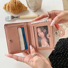 Korean Style Multi-Functional Foldable Zipper Bifold Wallet,Small Wallets For Women - Multicolor - View 4