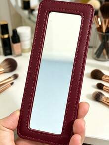Travel Jewelry Bag Keychain, Makeup Brush Storage Bag, Portable Makeup Mirror Keychain, With Mirror, Lipstick Storage Makeup Bag, Bag Pendant - Multicolor - View 4