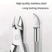 2/1 Set Professional Stainless Steel Manicure Set - Nail Clipper, Nail Pusher, Nail File Set, Dead Skin Removal Foot Care Tools, Suitable For Nail Care - Silver - View 3