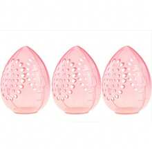 10PCS/Transparent Egg Shell Shaped Portable Travel Makeup Sponge Storage Box, Makeup Sponge Storage Bag, Silicone Makeup Sponge Storage Box, Portable Travel Set, Breathable Dust-Proof Bag, Transparent - Pink - View 17
