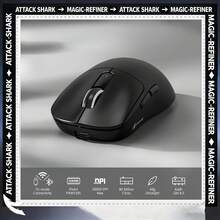 ATTACK SHARK X3 49g Ultra-Light Mouse, PixArt PAW3395 Gaming Sensor, Bluetooth/2.4G Wireless/Wired Gaming Mouse, 6 Adjustable DPI Levels Up To 26000, 200-Hour Battery Life, Office Mouse - Multicolor - View 2