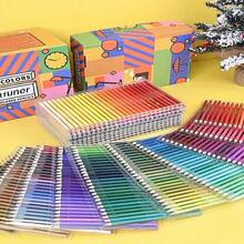 520 Pensil Warna - 520 Warna Cerah Tanpa Duplikat Set Pensil Warna Inti Lembut Premium yang Sudah Diasah untuk Seniman, Menggambar, Membuat Sketsa, dan Arsir - 520 warna timah - View 8