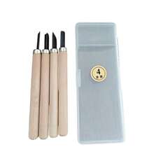 12/10/8/6/5/4/3Pcs Pottery Clay Carving Tools Set Wood Handle High Carbon Steel Chisel Set For Sculpting Crafts Beginners Students - Multicolor - View 6