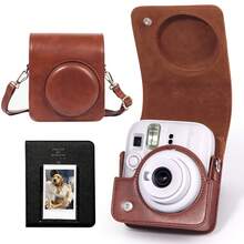 Tas Pelindung Kamera Instan Mini 13, Casing Pelindung Kamera Mini 13, Tas Kulit PU, Termasuk Album Foto 2x3 Isi 64 Lembar, Tali Bahu yang Dapat Diatur, Kamera Tidak Termasuk - View 10