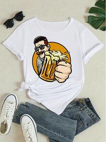 Women T-Shirts - 白色 - 查看 4