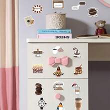 50pcs INS Style Coffee Aesthetic Art Stickers, Cartoon Stickers For Stationery, Phone, Notebook Decoration - A - View 19