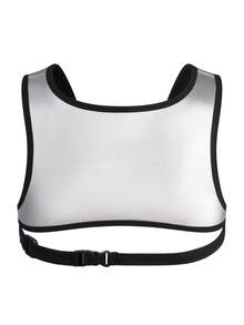 JOCKMAIL 1pc Metal Shiny Sexy Hollow Buckle Elastic Fashion Men's Suspenders Shoulder Straps Sports Underwear Yoga Tank Top - Silver - View 6