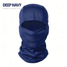 Balaclava Face Mask, Lightweight Breathable Sun Protection Ski Mask, Unisex, Suitable For Outdoor, Mesh Breathable Fabric Soft And Skin-Friendly, Fully Covers Head, Face And Neck, Multiple Solid Colors Available, Fits Motorcycle Riding, Electric Scooter Commuting, Hiking, Running, Fishing, Outdoor Work And More, Thin High Elastic Fabric Fits Head Comfortably Without Shifting, Breathable And Sweat-Wicking, Comfortable To Wear - Multicolor - View 11
