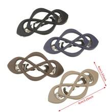 1pc Matte Twisted Hair Clips For Women, Geometric Interlocking Barrettes,Metal Spring Hair,Suitable For Holidays Hair Accessories For Daily Office - Multicolor - View 11