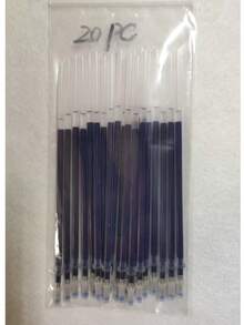 Isi Ulang Pulpen Netral Halus 0,5mm, Tinta Hitam/Biru/Merah, Kartrid Pengganti Tinta, 20/30/50 buah/Kotak, Untuk Pelajar, Kantor, dan Penggunaan Sehari-hari - Bulat - View 9