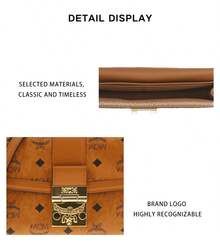 Mcm Tracy Series Vintage Style Ladies Shoulder Crossbody Bag MYLESXT02CO001 - Cognac Color MYLESXT02CO001 - View 9