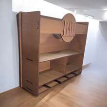 Bar De Parede Rustico Decoração Barzinho em MDF Churrasco Cantinho Retrô - marrom escuro - Visão 2