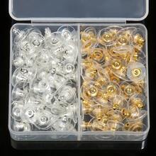 100 Pcs/Box Earring Hooks Set, Includes Earring Backs, Ear Wires, Earring Posts, For Jewelry Making, DIY Earrings, Stainless Steel Accessories - Multicolor - View 9