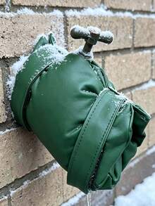 Outdoor Faucet Anti-Freeze Protection Cover; Winter Leather Faucet Cover, Outdoor Garden Faucet Insulation Sleeve, Thickened Cold-Resistant Anti-Freeze Protection Cover. Faucet Insulation - Outdoor Faucet Dedicated Anti-Freeze Protection Sleeve. - One Size Fits All - View 9