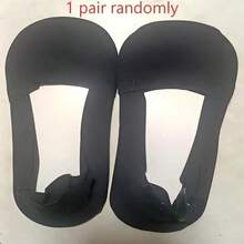 1/3/6/12 Pairs Men's Solid Color Breathable Soft Nylon Low-Cut Invisible Socks With Anti-Slip Gel Heel, Suitable For Sports Or Daily Wear - Multicolor - View 4