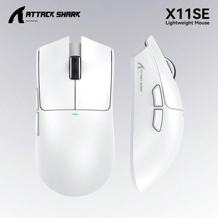 Mouse Gaming Bluetooth Nirkabel ATTACK SHARK, Daya Tahan Baterai Lama, Tiga Mode, Ringan - View 1