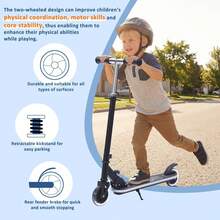 UBRAVOO Kids Scooters - Black - View 8