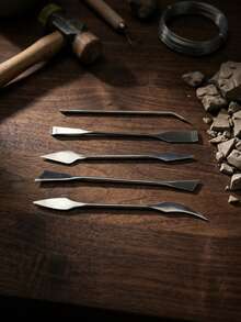 10/5/1pc Stainless Steel Clay Sculpting Tools Set , Scrapers For Pottery Carving Modeling Artists Hobbyists - Multicolor - View 2