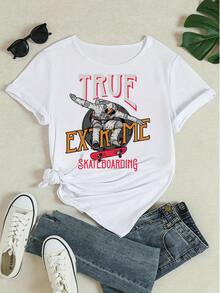 Women T-Shirts - 白色 - 查看 4