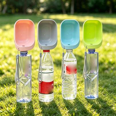 1pc Portable Pet Travel Water Cup, Multi-Functional Dog Water Dispenser, Leak-Proof Pet Drinking Bowl, Lightweight Outdoor Water Bowl, Suitable For Dog Walking, Hiking, Travel And Daily Pet Supplies