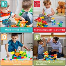 Kids Marble Runs - 180+ Pieces - Gift Box Included - View 6