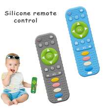 1pc Baby Silicone Remote Control Teether, Baby Teething Toy, Soothing Toy, Teething Toy For Babies, Suitable For Children's Daily Flexible Finger Movement, Relieve Itchy Gums, Convenient To Carry, Birthday Gift - Multicolor - View 1