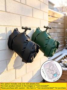 Outdoor Faucet Anti-Freeze Protection Cover; Winter Leather Faucet Cover, Outdoor Garden Faucet Insulation Sleeve, Thickened Cold-Resistant Anti-Freeze Protection Cover. Faucet Insulation - Outdoor Faucet Dedicated Anti-Freeze Protection Sleeve. - One Size Fits All - View 11