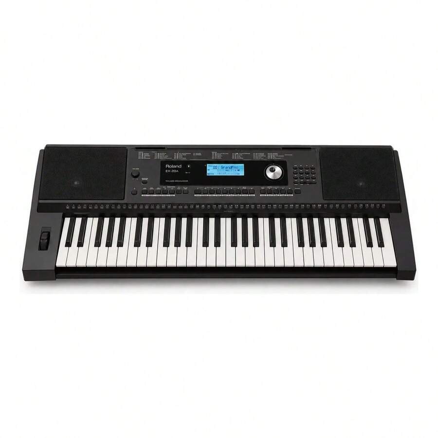 Teclado Musical Roland Ex20a Arranjador 61 Teclas Sensiveis - Preto - Visão 1