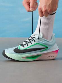 Nike Men's Running Shoes ZOOM FLY 6 26 Summer New Racing Training Running Shoes FN8454-402 - Blue - View 2