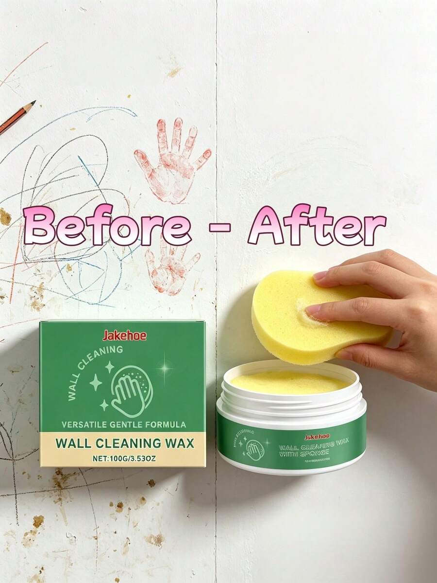 jakehoe Wall Stain And Mold Remover, Universal For Kitchen And Bathroom Walls, Gentle And Non-Damaging To Wall Surfaces, Powerful Mold And Grease Removal, Fast Deep Cleaning, No Residue