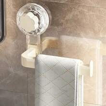 Toilet Paper Holder, Suction Cup Wall-Mounted Toilet Paper Rack - Self-Adhesive, No Drilling Required, Suitable For Kitchen And Bathroom, Plastic Material - Multi-Purpose Paper Towel And Towel Storage Rack - Multicolor - View 4
