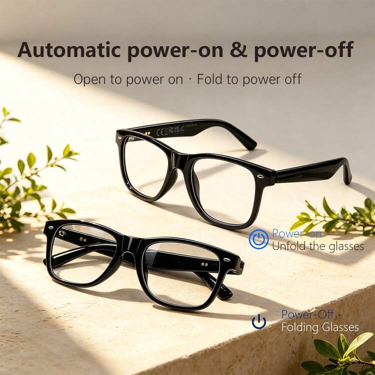 SENBONO New AI Translation Smart Audio Glasses - Hall Sensor One-Button Start, Making And Answering Calls, Stylish Decoration Style, Headphone And Glasses Translation Function Combination, Birthday Gift - View 7