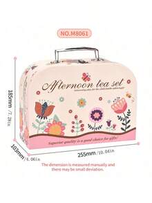 Girls And Boys Afternoon Tea Snack Tea Set Toy Set Includes Tea Set, Realistic Desserts, Carrying Case, Pretend Play Children's Kitchen Toy, 3-8 Years Old Girls Princess Birthday Party Gift (Accessory Colors Random, Gift Box Is Cardboard) - Multicolor - View 4