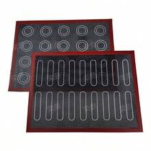 Silicone Baking Mat Set With Macaron And Finger Puff Positioning Scale, Non-Stick Perforated Silicone Baking Mat, Heat-Resistant Fiberglass Silicone Pastry Mat, Reusable Oven Baking Mat, Suitable For Finger Puffs, Macarons, Cookies, Puffs, Bread And Dessert Making - View 14