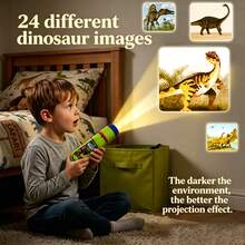 Dinosaur World Projection Toy With 3 Dinosaur Projection Cards, Recognize Dinosaurs And Explore Scientific Projection Principles, Suitable For Holiday Gifts And Family Gatherings - Multicolor - View 3