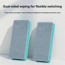 4pcs Aquarium Cleaning Sponges, Fish Tank Glass Cleaner Magic Sponge, Algae & Scale Remover, Scratch-Free Chemical-Free Melamine Foam Brush, Suitable For Freshwater And Saltwater Tanks Aquarium Accessories - View 4