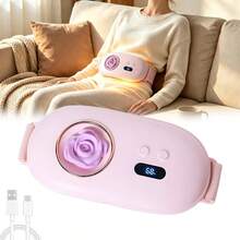 Portable Electric Heating Pad, Rechargeable Wireless Uterus Warming Hand Warmer, Fast Heating For Back And Abdomen, 5 Temperature Levels & 4 Massage Modes, Gift For Women And Girls - Multicolor - View 1