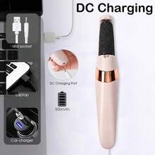 Electric Foot File For Calluses Removal, Rechargeable Pedicure Tool With 2 Interchangeable Heads, 2 Speeds,Home Use Dead Skin Remover - A - View 8