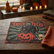 20/50 Buah Alas Meja Kertas Motif Kucing Hitam Halloween, Cocok untuk Dekorasi Meja Liburan Halloween, Dekorasi Meja Kertas Gaya Kartun Lucu, Dekorasi Pesta Acara - View 3