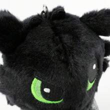 Miniso Toothless Plush Keychain, Cute Night Fury Stuffed Pendant, Backpack Decor Gift - Black - View 7
