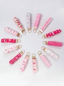 Sweet Women's Daily Gift Elastic Wrist Key Chain, Multi-Purpose Key Holder And Bag Charm, Suitable For Keys, Phones, ID Badges, Perfect For Holiday Gifts - Multicolor - View 2