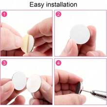 DeDryDS Sanding Paper Discs With Metal Nail Drill Bit Foot Sandpaper Discs 25mm Foot File Sandpaper Discs #80#150#240 Grits For Manicure Pedicure - Multicolor - View 6