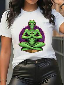 Women T-Shirts - 白色 - 查看 1