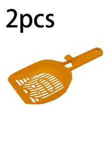2/1pc Cat Litter Scoop, Long‑Handle Hollow‑Out Plastic Cat Poop Shovel, Large‑Hole Sifting Kitty Litter Cleaner, Non‑Slip Handle Pet Waste Scooper, Cat Sand Cleaning Tool For Indoor Cats Cat Accessories Cats Stuff Poop Scoop Christmas - Multicolor - View 14