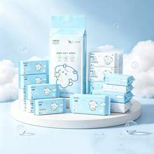 EDI Pure Water Cute Cleaning Wipes, Portable Cleaning Wet Tissues, Suitable For Daily Cleaning, Camping, Travel, Perfect For Travel And Christmas Holiday Gifts - Multicolor - View 2