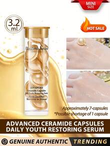 Elizabeth Arden 伊莉莎白雅頓 [迷你尺寸] 高階賽洛美膠囊 日用青春修復精華液 3.2ml / 7顆 / 輕盈滋潤油基面部精華液 / 密封包裝，防光防空氣，最大化效能與新鮮度 - Golden 3.2ml/7-Piece - 查看 1