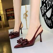 GAN AI Women Pumps - Burgundy - View 5